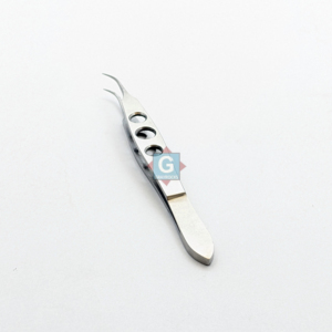 Pinzas Kelman McPherson de 8 mm con mandíbula angulada, instrumento quirúrgico de acero inoxidable, herramienta oftálmica manual, certificación CE Clase I - Product Image 5