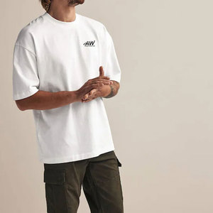 เสื้อยืดโอเวอร์ไซส์เนื้อผ้านุ่มสำหรับผู้ชาย แฟชั่นระดับไฮเอนด์ สวมใส่สบาย ทรงหลวม ใส่ได้ทุกวัน - Product Image 2