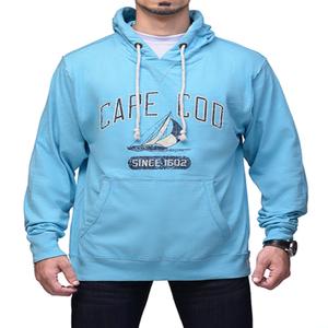 Sweat à capuche unisexe personnalisé en jersey 100 % coton 350 GSM, coupe régulière, imprimé numériquement, coupe-vent et respirant - Product Image 2