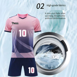 Ensemble de maillots de foot de style classique pour hommes, manches longues, longueur normale, shorts au-dessus du genou, style vintage, ensembles pour hommes - Product Image 3