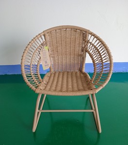 ComeHome Modern Outdoor Iron Rattan Foldable <b>Armchairs</b> Minimalist Style Customized Colors Garden Hotel Apartment Workshop - Product Image 6