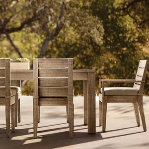 Mesa de Comedor Extensible Moderna para Exteriores, Madera de Teca Sólida, Extensión de Hoja Expandible, Ahorro de Espacio, Muebles de Jardín para Patio - Product Image 6