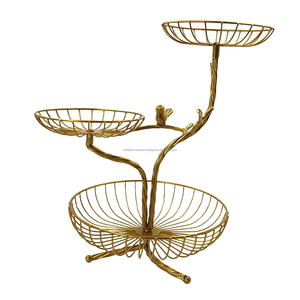 2-Tier giỏ trái cây với chuối móc áo, có thể tháo rời Countertop trái cây đứng, nhà bếp lưu trữ giá cho Trái Cây Rau trứng - Product Image 3