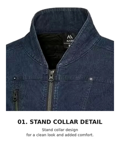 Lightweight <b>Cooling</b> Stretch Denim <b>Jacket</b> | MARK MK-B001J OEM/ODM Korean Brand - Product Image 4