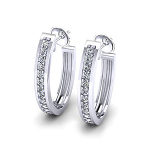 18K <b>Gold</b> <b>Chunky</b> Oval <b>Hoops</b> Bold <b>Gold</b> Statement Earrings for Modern Minimalists Timeless <b>Hoop</b> Earrings - Product Image 1