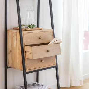 Estante Vandana Optima Radiant de madera de mango y metal - Product Image 3