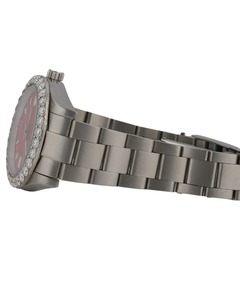 Nouvelle montre-bracelet de luxe en or blanc avec demi-diamants en moissanite, style simple avec cadran rouge, cadeau de fête pour homme - Product Image 3