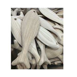 Ornement de poisson en bois écologique fait main, modèle de poisson sculpté sur mesure, thème côtier, décoration murale pour la maison, cadeau - Product Image 4