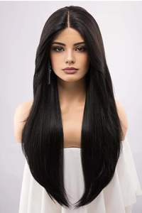 Perruques de cheveux naturels lisses et volumineux à prix raisonnable - Product Image 4