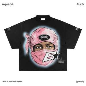 เสื้อยืดทรงโอเวอร์ไซส์ผ้าหนา 320 กรัม ขอบดิบ ซักนุ่มพิเศษ คอริบ ทรงบ็อกซี่ สำหรับผู้ชาย - Product Image 3