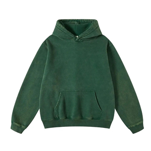 Custom Men's <b>Acid</b> Washed Hoodies <b>Drop</b> Shoulder Oversize Pullover 500gsm Cotton Blank Sweatshirts For Men Basics - Product Image 4