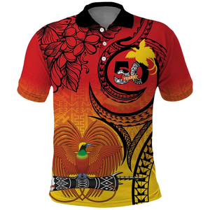 Camiseta Polo Tribal Polinesia Personalizada para Hombre, Impresión por Sublimación, Gráfico del 50 Aniversario de Papúa Nueva Guinea (PNG), Camisetas Polo de Golf - Product Image 5
