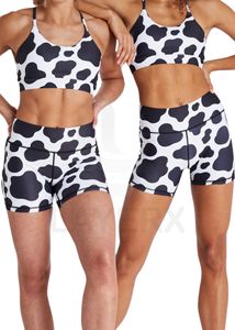 Shorts de yoga taille haute pour femmes, imprimés, style cycliste, effet push-up, pour la gym, l'entraînement, le fitness, vêtements de sport compressifs et écologiques - Product Image 3