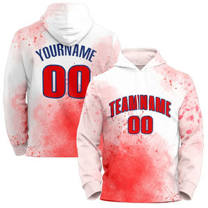 Sweat à capuche sublimé orange vierge pour homme, personnalisable avec logo, motifs, nom d'équipe, marque sportive, léger - Product Image 2
