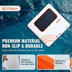 Piattaforma Galleggiante Gonfiabile 10x10FT con Trampolino 4x7FT e Rete Antiscivolo per Piscina - Struttura per Divertimento Acquatico - Product Image 3