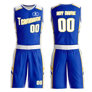 Uniformes de basket-ball de haute qualité fabriqués en usine au meilleur prix de gros, nouveau design, taille personnalisée - Product Image 1