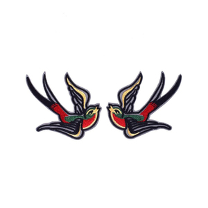 Parche de ala de águila bordado personalizado OEM de tela de fieltro con hilo de oro 3D para pecho, insignia de alas de paracaídas, venta al por mayor - Product Image 1