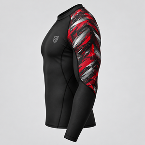 Rashguard MMA BJJ No Gi pour hommes, logo personnalisé, haut de compression sublimé à manches longues, équipement de lutte, rashguard à séchage rapide - Product Image 3