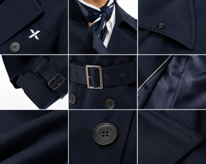 Uniformes de stewardesse sur mesure pour femmes |   Fournisseur d'équipage de personnel de bord |   Usine OEM/ODM pour l'aviation |   Uniforme chemise-jupe style trench-coat - Product Image 5