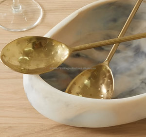 Wholesale Stainless Steel and Wood <b>Serving</b> <b>Spoon</b> (Set of 2) Hotel and Restaurants - Product Image 2