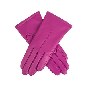 Guantes de Cuero para Mujer, Suaves, de Piel de Oveja, Lisos, de Invierno, a la Moda, de Fábrica OEM, Estilo Casual, Color Rosa - Product Image 2