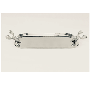 Modern Classic Stainless Steel Serving tray Eco-Friendly Ellipse Dinner Plate Dishwasher Safe for Parties Food Storage Tray - Product Image 5