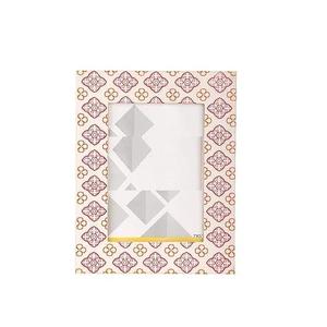 Traditional Resin Photo Frame with Red and Gold Pattern for Home Decoration Artistic Design - Product Image 1