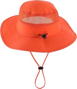 Chapeau Bob Unisexe en Nylon Respirant Style Safari Orange avec Broderie 3D et Sangle Réglable pour Adultes – Idéal pour l'Extérieur et l'Été - Product Image 5