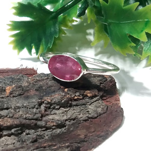 Natural Ruby Gemstone <b>Ring</b>, 925 Sterling Silver <b>Ring</b> for Women, Handmade Ruby Jewelry, Adjustable Statement <b>Ring</b>, <b>Fine</b> Jewelry - Product Image 6