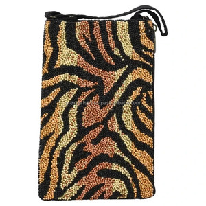 Sac à main bandoulière vintage fait main pour femme, orné de perles, étanche, idéal pour les cocktails, les soirées estivales à la plage, avec crochet pour téléphone - Product Image 4