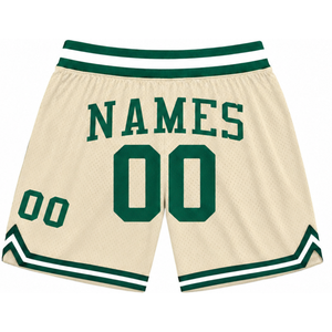 Shorts de basket-ball en mesh sublimé vert pour hommes, tissu respirant, uniforme de basket-ball, entraînement, compétition, vêtements de performance - Product Image 2