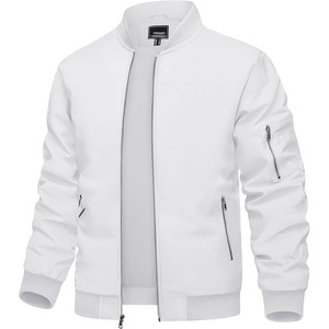 Blouson bomber camouflage noir pour homme, fermeture éclair, col montant, coupe décontractée, coupe-vent, vêtement d'extérieur pour l'automne - Product Image 2