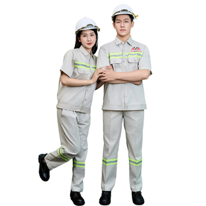 Chemise de travail bleu foncé, nouveau style, vêtements de soudeur, vêtements de travail personnalisés, combinaisons de travail usagées pour hommes, usine FMF, parmi les meilleures ventes. - Product Image 1