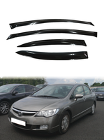 Visera para Ventana de Auto GCS Civic 2005-2010, Protección Solar y Contra Lluvia, Cinta Adhesiva Doble, Acrílico Duradero, Juego de 4 Piezas, Hecho en Taiwán