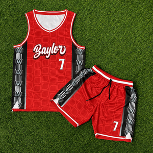 Conjunto de Pantalones Cortos y Camiseta de Baloncesto Personalizados de Alta Calidad, 100% Poliéster, para Clubes/Escuelas, Uniforme Profesional con Impresión por Transferencia de Calor - Product Image 5