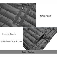 Produit phare : Dernière conception de blouson matelassé léger et élégant pour homme en promotion