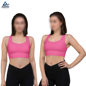 Sujetador Deportivo de Compresión para Mujer, Color Rosa, Buena Calidad, Tela Suave y Elástica, Logotipo Personalizado, Servicio OEM ODM 2026 - Product Image 6