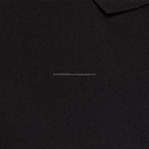 Polo noir ajusté de haute qualité en coton et polyester à manches courtes avec logo et design personnalisés pour le golf - Product Image 5