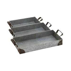 Bandeja de metal galvanizado de calidad premium con artesanía superior. Adecuada para hoteles, servicios de catering y negocios de hostelería. - Product Image 1