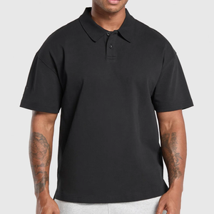 Polo à manches courtes en tricot uni pour homme, respirant, décontracté, vêtements de golf, fabrication directe, polos de golf personnalisés en gros - Product Image 2