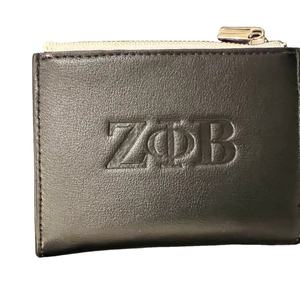 Custom Sorority Greek Letter <b>Wallets</b> - Personalized Leather <b>Wallets</b> for Sisterhood, Fraternity, and Greek Life - Product Image 1
