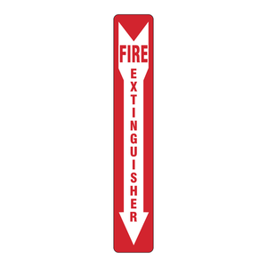 Señal de Extintor de Incendios de PVC Brady - Impresión UV, Advertencia de Seguridad para Interiores y Exteriores - Product Image 1