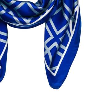 Pañuelo para el Cuello Zeta Phi Beta, Estilo Seda Azul, Pañuelo Cuadrado Ligero, Elegante y Moderno, Accesorio con Estilo - Product Image 3