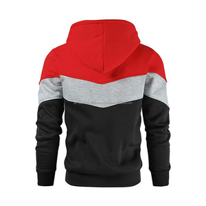 Sweat à capuche de haute qualité à la mode, à blocs de couleur, nouveau style, tissu en molleton français, sweat à capuche décontracté surdimensionné - Product Image 6