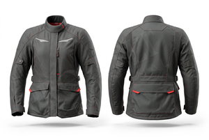 เสื้อแจ็คเก็ตมอเตอร์ไซค์แบบเต็มตัว ป้องกันได้รอบด้าน พร้อมสายรัดเอวปรับได้ กระเป๋าหลายช่อง ดีไซน์สะท้อนแสง สวมใส่สบายและปลอดภัย - Product Image 5