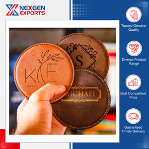 Fournisseur réputé vendant des sous-verres en cuir PU personnalisés de qualité supérieure, résistants à la chaleur, à un prix compétitif. - Product Image 4