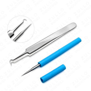 ชุดเข็มกดสิวสแตนเลสแบบมืออาชีพ ชุดกำจัดสิวเสี้ยนและสิวหัวดำที่ดีที่สุด อุปกรณ์เสริมความงามสำหรับดูแลผิวหน้า - Product Image 3