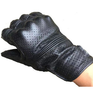 Gants de moto universels en cuir pleine main, de protection pour la course, respirants, compatibles écran tactile, HIKE IMPEX Factory - Product Image 4