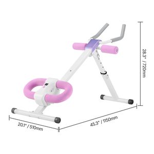 Macchina per Allenamento Addominale Domestico, Attrezzo per Addominali e Core da Donna, Capacità di Carico 150 kg, Ruote per Allenamento della Forza - Product Image 3