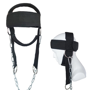 Adjustable Strong Heavy Duty Neoprene <b>Head</b> Harness for Weightlifting <b>Training</b>-Customized Color Logo Breathable Lightweight - Product Image 6